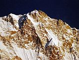 304 Annapurna East Summit Close Up At Sunrise From Annapurna Sanctuary Base Camp Here is a close up of Annapurna East (8026m) summit at sunrise from Annapurna Sanctuary Base Camp.